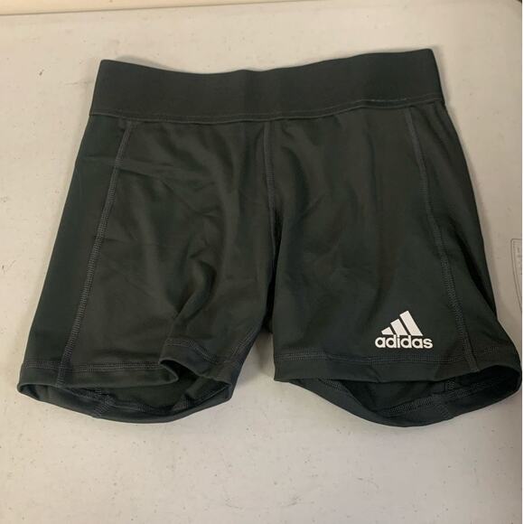 Adidas Women's SMALL 4" Techfit Volleyball Shorts, Dark Gray - Picture 2 of 5
